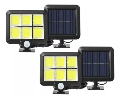 X2 Focos Solares Led Foco Solar Exterior Foco Led 100 Watts