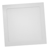 Panel Plafon Led Embutir Cuadrado 18w Luz Calida Candela E A Color Blanco