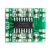 Amplificador Digital 2x3w 5v Pam 8403 Classe D Pam8403