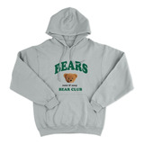 Buzo Algodon Gris - Bears Club - Aesthetic Cute 