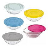 Bowl Plus Vidrio Templado Con Tapa Plastica Marinex 1,5lts