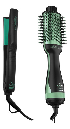 Kit Gama Babosa - Escova Brush 3d 1300w Bv + Prancha 220ºc