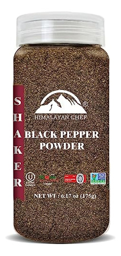 Sal De Roca  Himalayan Chef Pimienta Negra Orgánica En Polvo