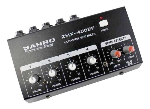 Consola Mini 4 Canales Mono Con Efectos Jahro Zmx-400ef