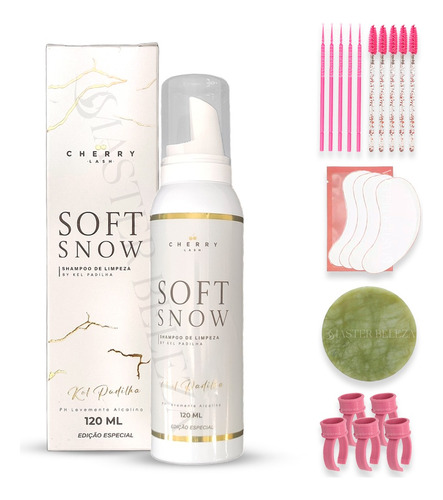 Shampoo Mousse Soft Snow Cherry Espuma De Limpeza  P/ Cílios