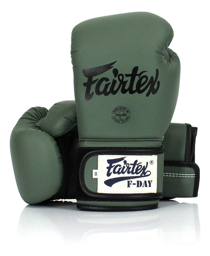 Guantes Para Entrenamiento Fairtex, 16 Onzas, Verde Oscuro