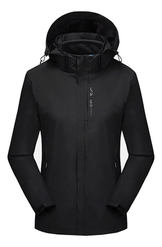 Chaqueta Casual Montañismo Cortavientos E Impermeable Mujer