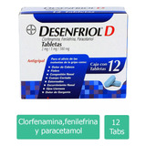 Desenfriol D 2 Mg /5 Mg /500 Mg Caja Con 12 Tabletas