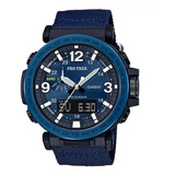 Reloj Casio Pro Trek Prg-600yb-2 Hombre Color De La Correa Azul Color Del Bisel Azul Color Del Fondo Azul