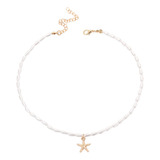 Gargantilla De Perlas Con Forma De Estrella De Mar, Collar D