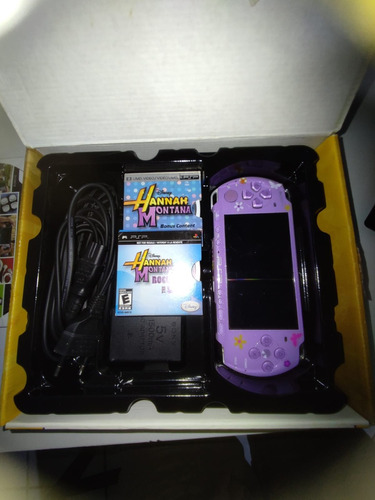 Psp 3000 Hannah Montana Roxo