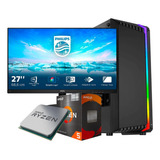 Pc Pardiseño Gráfico Ryzen 5  Gtx 1650 27  Monitor Mhd