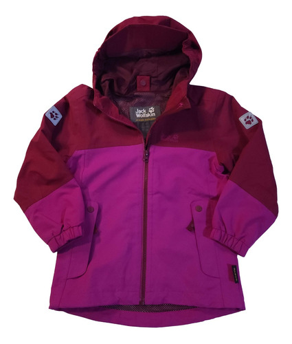 Chaqueta Jack Wolfskin Impermeable Texapore Girl, Color Fucsia, Talla 8