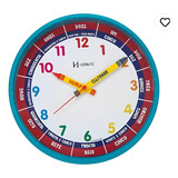 Relógio Parede 25cm Herweg Educativo Infantil 6690 Tuquesa