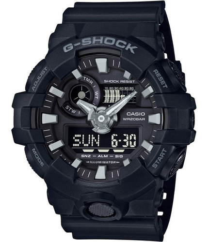 Relógio Casio Masculino G-shock Preto Ga-700-1bdr Original