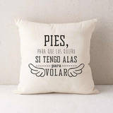 Almohadón Frases Deco Home Living Room Crudo 50x50 Pack X5