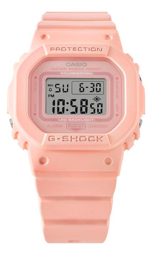 Relógio Feminino Casio Gmd-s5600ba-4dr G-shock, Cor Da Pulseira: Rosa, Cor De Fundo: Rosa