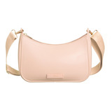 Bolsa Smile Petite Jolie Baguete Fosca Alça Gorgurão Pj10403 Cor Nude