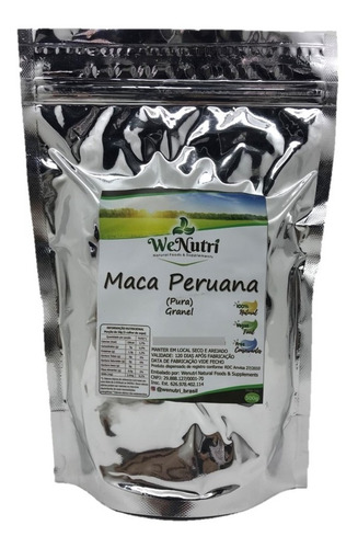 Maca Peruana Pura Em Pó 100% Pura 500g Wenutri Full 