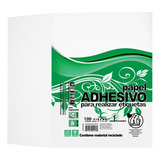 Papel Adhesivo Carta Para Etiquetas 100 Hojas Impresoras