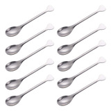 Goeielewe Mini Cucharas De Postre Juego De 10, Cucharas Demi