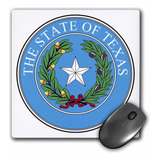 Alfombrilla De Raton 3d Rose State Seal Of Texas Pdus Con...