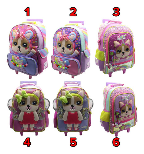 Mochila Carrito Simones 18 Pulgadas Mundo Moda 2024