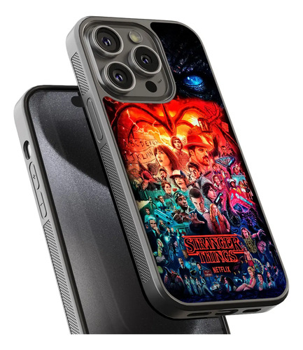 Funda Stranger Things S4 Póster Para Celular Tpu Antigolpes Diseño Hawkins Vs Vecna Ideal Para Fans De La Serie Y Coleccionistas Todos Los Modelos | Meses sin interés