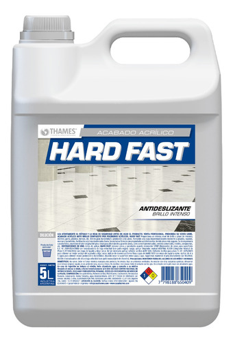 Cera Acabado Acrílico Hard Fast Antideslizante Brillante 5lt