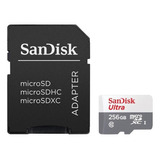 Cartão Micro Sd Sandisk Ultra 256gb Velocidade Até 100mb/s