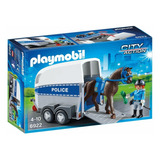 Playmobil | Policía Con Caballo Y Remolque | 6922