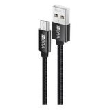 Cable Usb Tipo V8 2.4a 1 Metro  Transferencia Y Carga