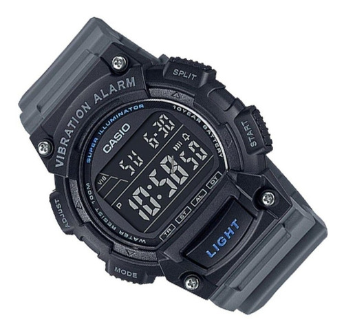 Relógio Masculino Casio W-736h-8bv Cor Da Correia Preto