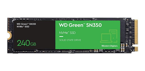 Ssd Wd 240gb Green M.2 2280 Sn350 Nvme Pcie Wds240g2g0c