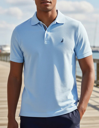 Nautica Playera Tipo Polo K41050 4nn Azul Caballero