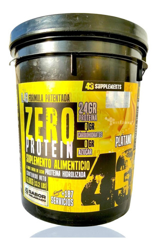 43 Proteina Zero Hidrolizada 6 Kg Platano 43 Supplements