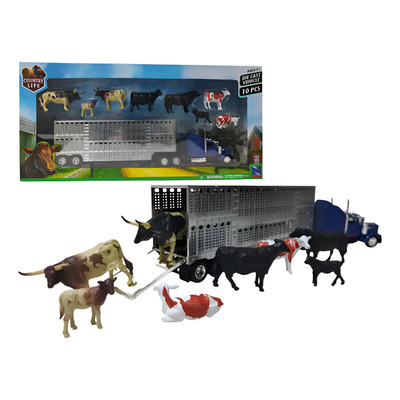 Trailer Ganadero Kenworth Con Toros Newray Escala 1:43 | Envío gratis