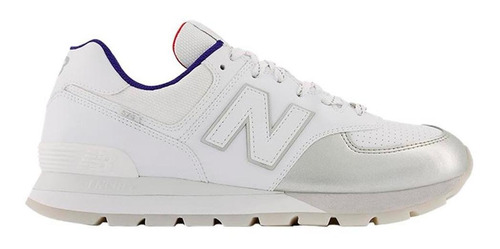 Tenis New Balance Ml574d Para Hombre-blanco