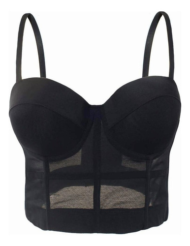 . Bustier Corset Bralette Push Up Sujetador Crop Top Sexy. .