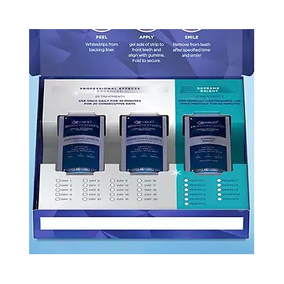 Crest 3d Whitestrips Professional Effects & Supreme Bright | Envío gratis