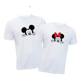 Polera Deportiva Unisex Para Parejas Pack Minnie Mickey