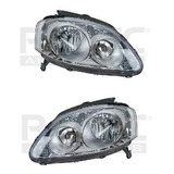 Par Juego Faros Vw Crossfox 2007-2009 Doble As F/cromado Sxc