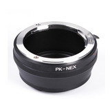 Anillo Pk - Nex E,  Adaptador Lente Pk A Cuerpo Sony Nex E