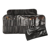 Set X24 Brochas Y Pinceles Para Maquillaje Con Estuche