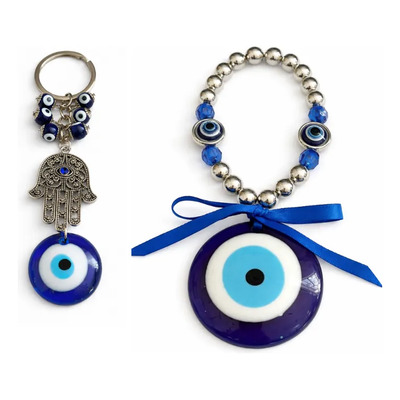 Colgantes Ojo Turco, Luna Y Sol, Protección Espiritual, Paz | Meses sin interés