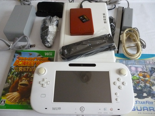 Nintendo Wii U 32gb Japan 2 Jogos Originais + Hd + Sd + Controle Wii + Hdmi 