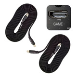 2x Cabo Hdmi 2m 4k Flexível Blindado Compatível Ps3 Ps4 Ps5