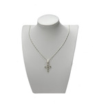 Collar Cruz Jesus Crucifijo Plata Ley 925 60 Cm Mas Caja