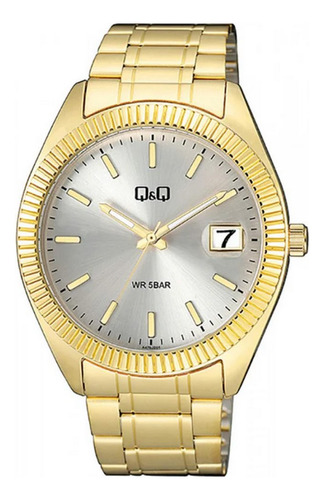 Reloj Para Hombre Q&q A476 A476j001y Dorado + Estuche