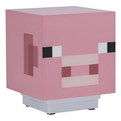 Lámpara Piglin Minecraft LED Rosa Paladone con Sonido 10.8cm | Meses sin interés